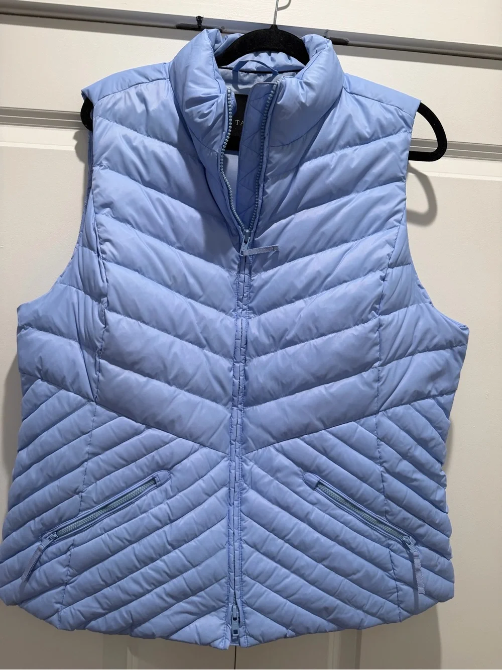 Talbots Blue Quilted Puffer Vest for Women- Size XL